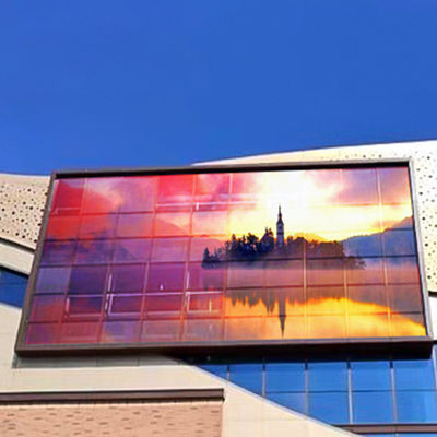 P10.4 kommerzieller transparenter Werbungsschirm, LED-Platte transparent für Piazza ODM